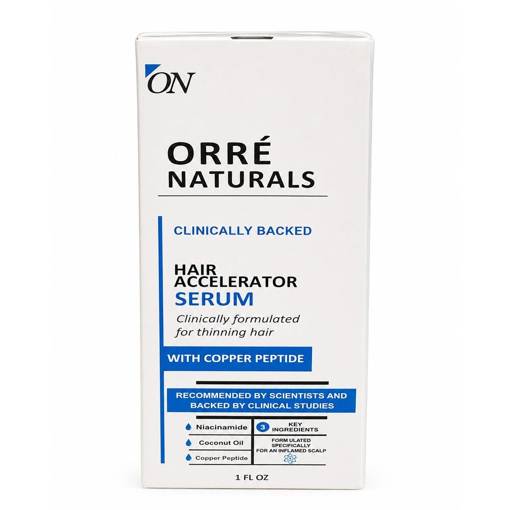 Orrenaturals Hair Accelerator SERUM for Thinning Hair Copper Peptide 1 FL oz NEW